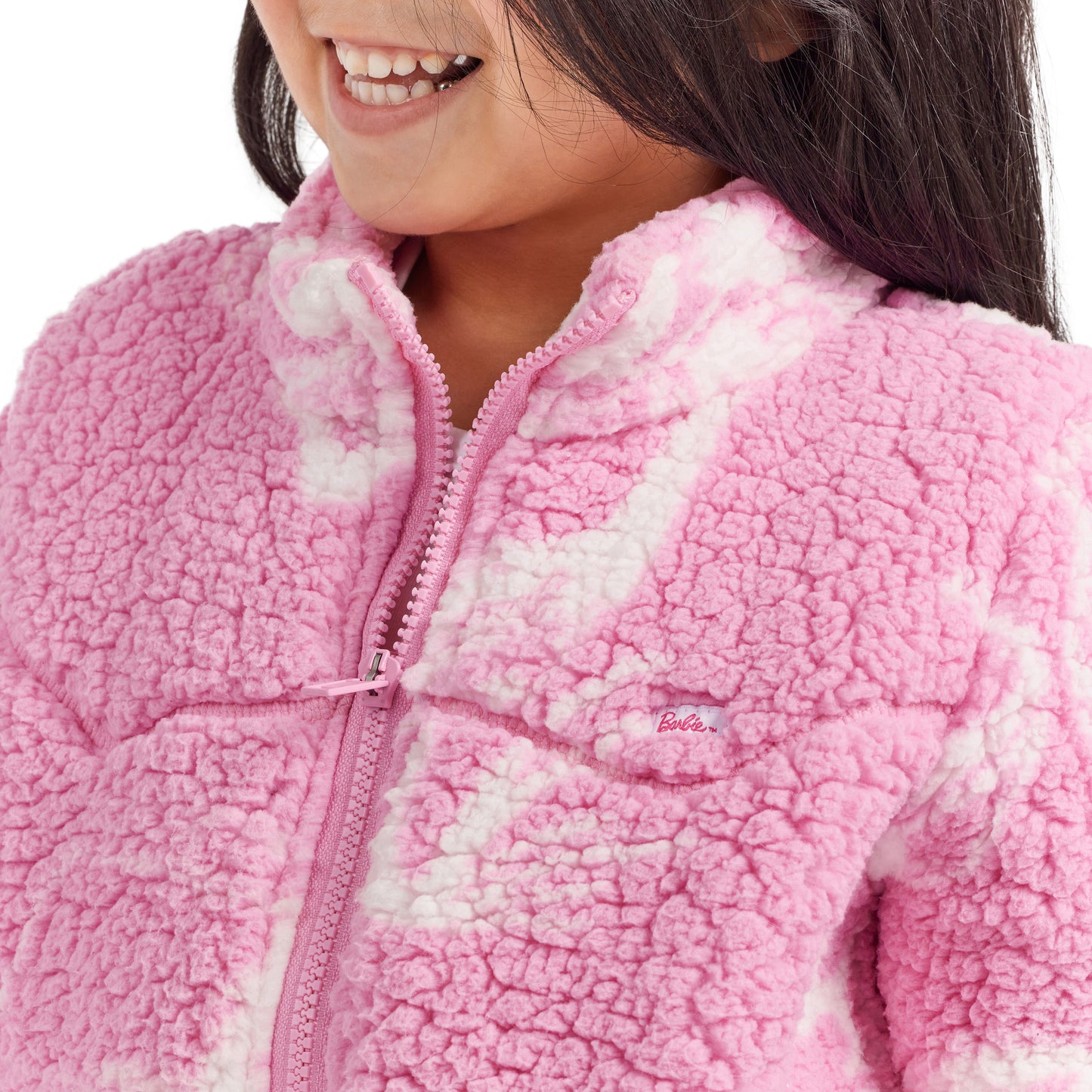 Wrangler X Barbie Girl's Sherpa Jacket - Pink