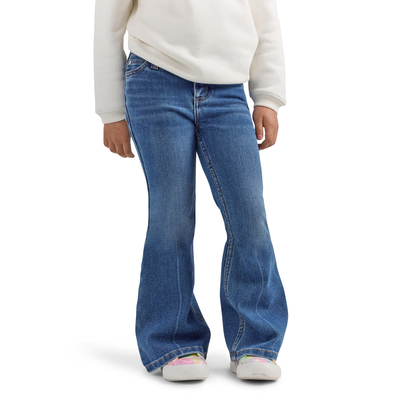 Wrangler X Barbie Girl's Flare Jeans - Medium Wash