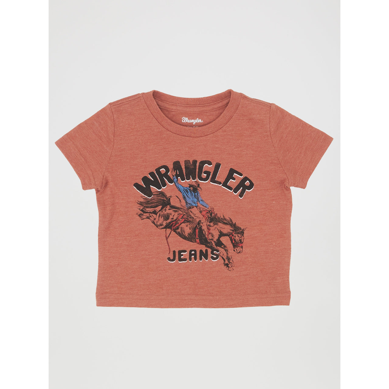 Wrangler Infant Boy's Cowboy Jeans Tee - Rust