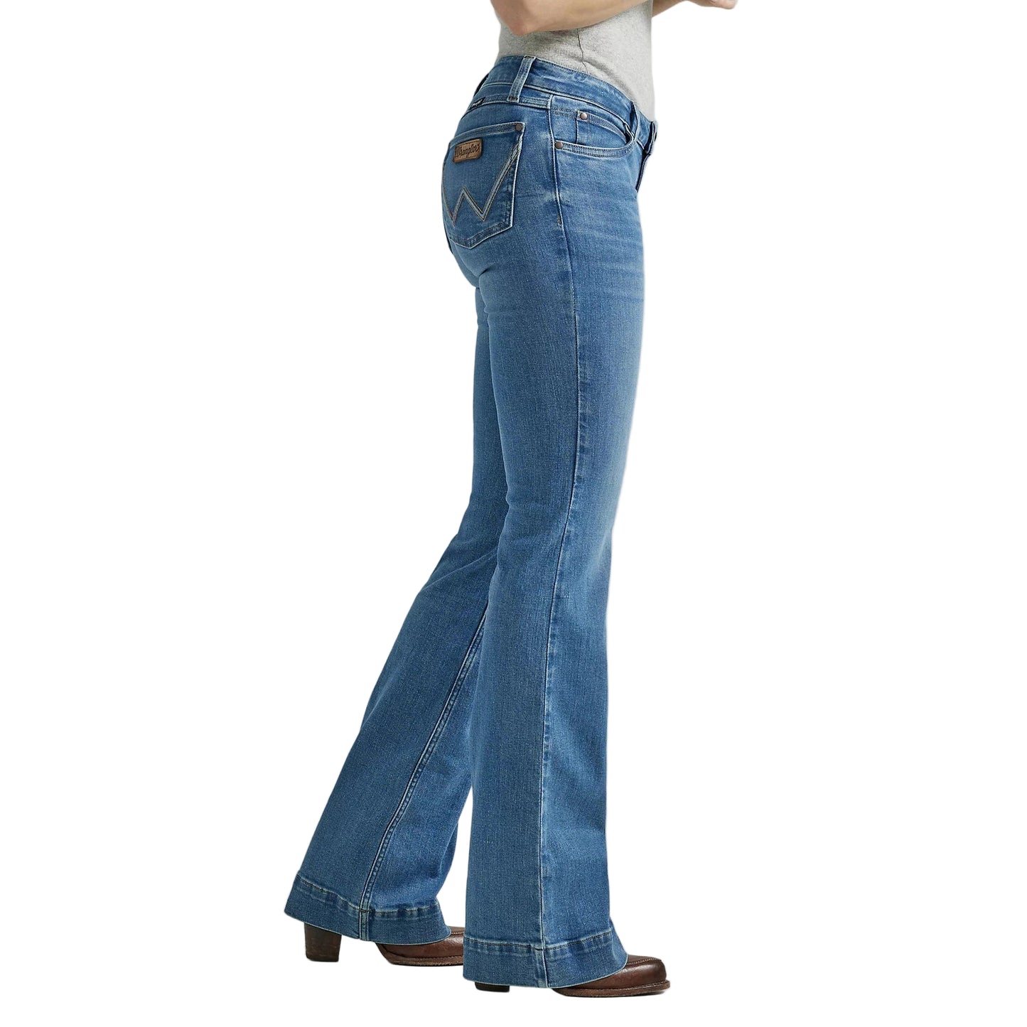 Wrangler Women's Retro Mae Mid Rise Trouser Jeans - Eva