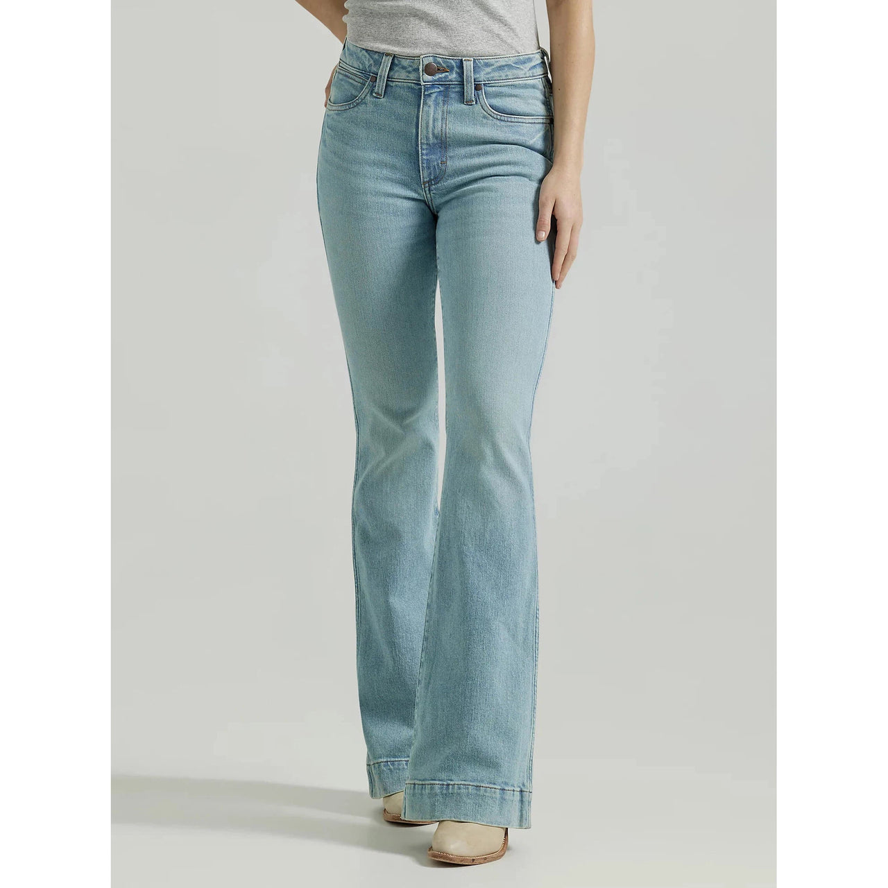 Wrangler Women's Retro Bailey Mid Rise Trouser Jeans - Flore