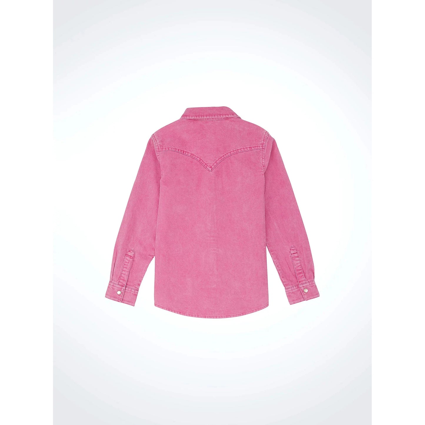 **Wrangler Girl's HO24 Long Sleeve Corduroy Snap Shirt - Pink**FINAL SALE**