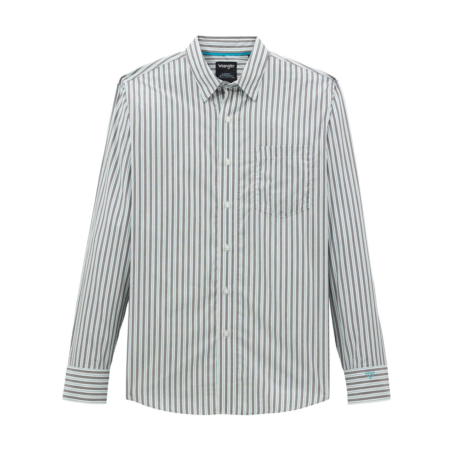 Wrangler Men's Cody Johnson Classic Fit Long Sleeve Shirt - Blue Shadow