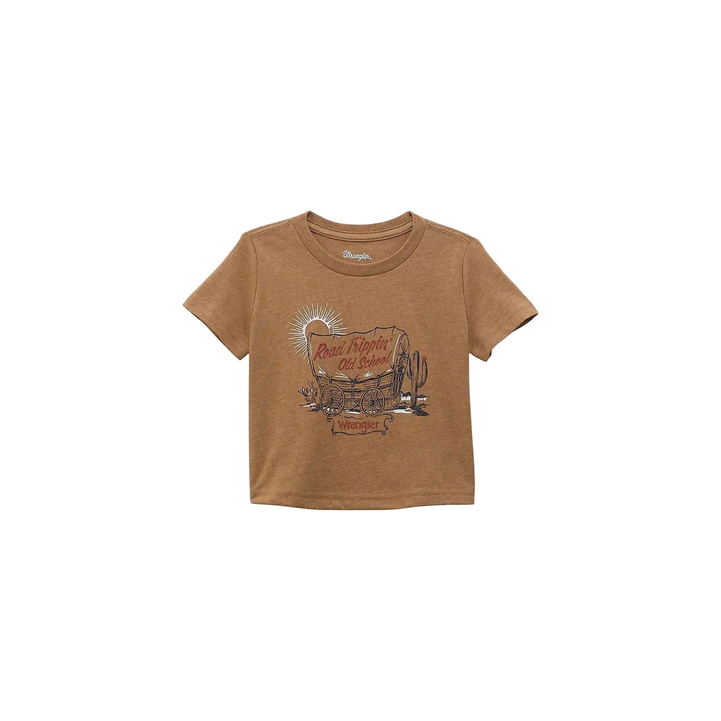 Wrangler Baby Boy Short Sleeve Graphic Tee Shirt - Old School Brown