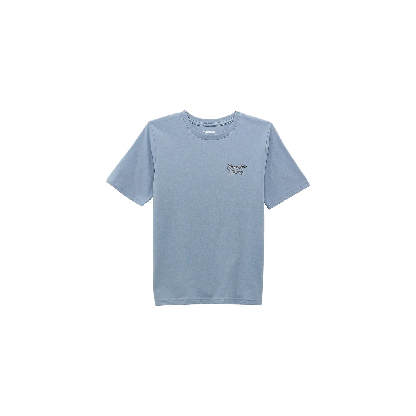 Wrangler Boy's Wrangler Back Rodeo Graphic Short Sleeve Tee Shirt - Ashley Blue Heather