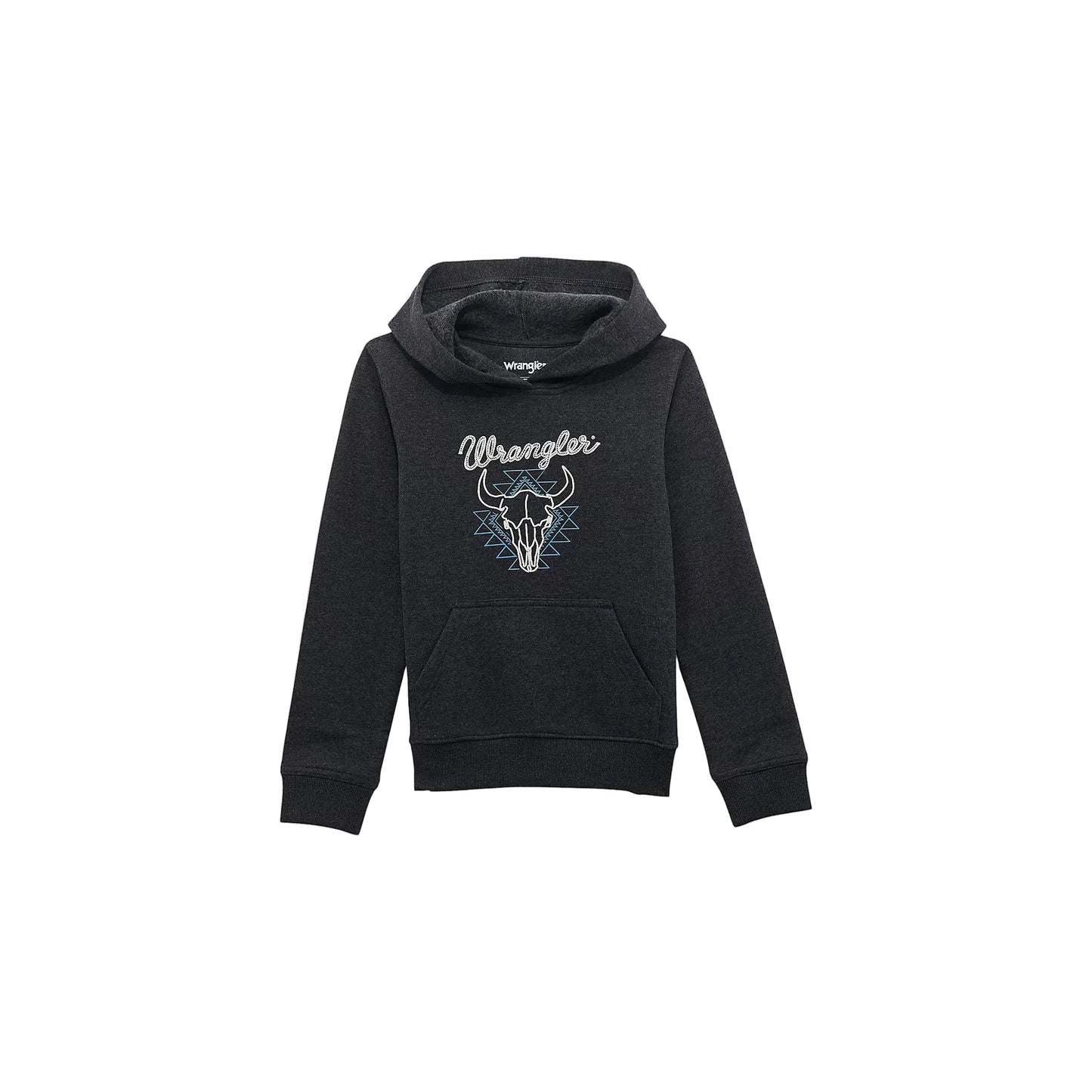 Wrangler® Boy's Front Animal Logo Pullover Hoodie - Jet Black