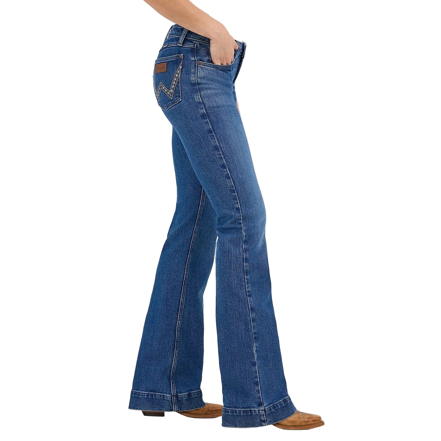 Wrangler Women's Retro Mae Wide Leg Trouser Jean - Adelaide