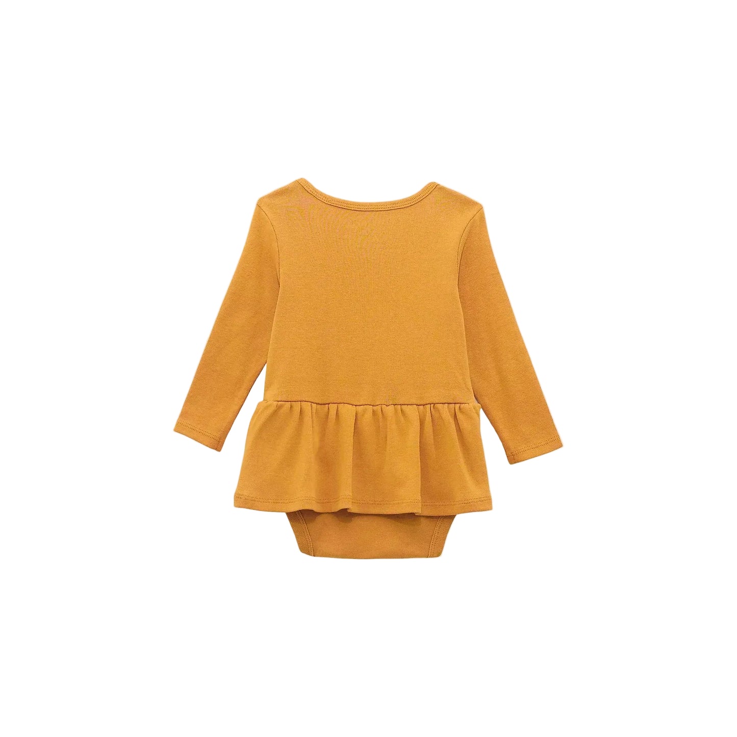Wrangler Baby Girl's Horse Graphic Skirted Bodysuit - Mustard