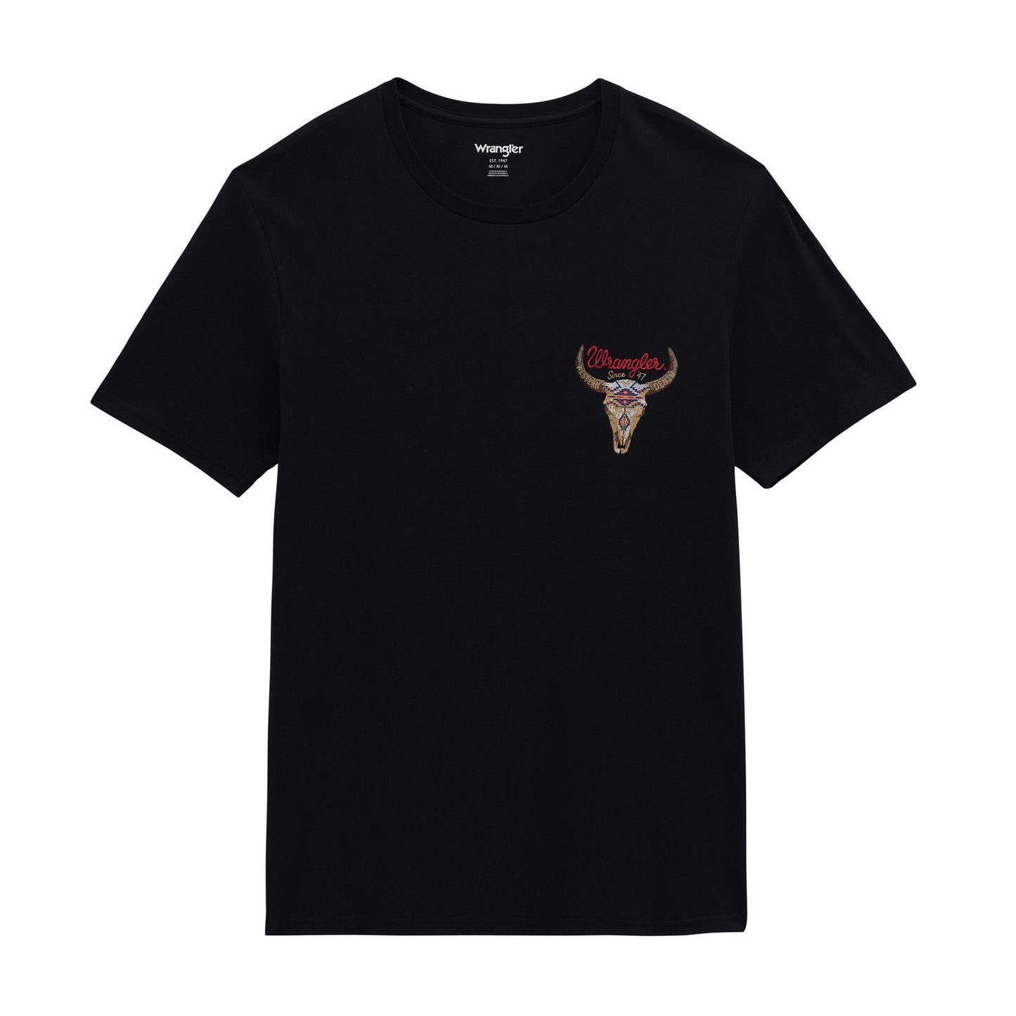 Wrangler Men's Graphic Short Sleeve Hollow Tee Shirt - Jet Black