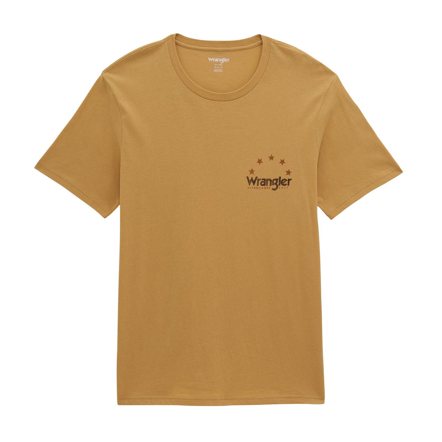 Wrangler Men's Graphic Short Sleeve Tippa Tee Shirt - Curry Heather