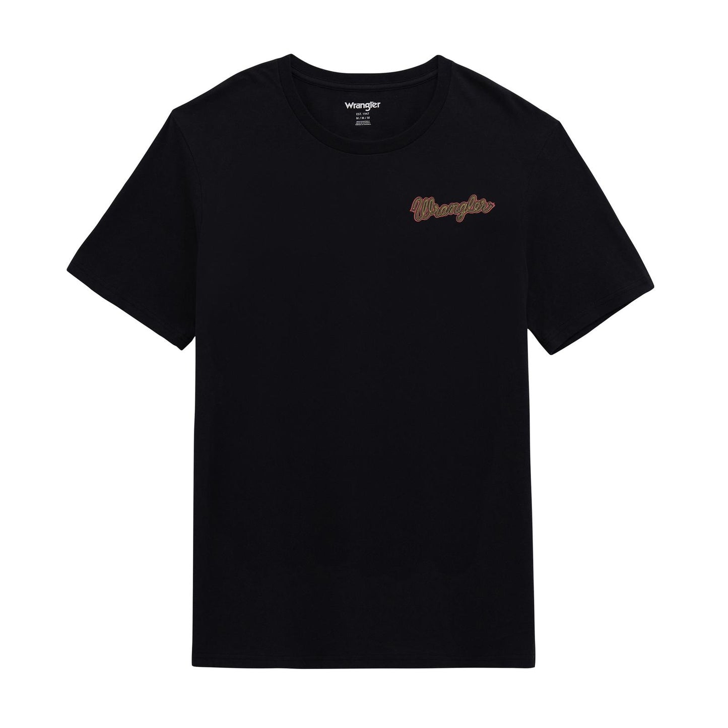 Wrangler Men's Graphic Short Sleeve Original Tee Shirt - Jet Black