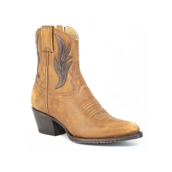 Stetson Women's Metro Toe Shorty Boot- Brown