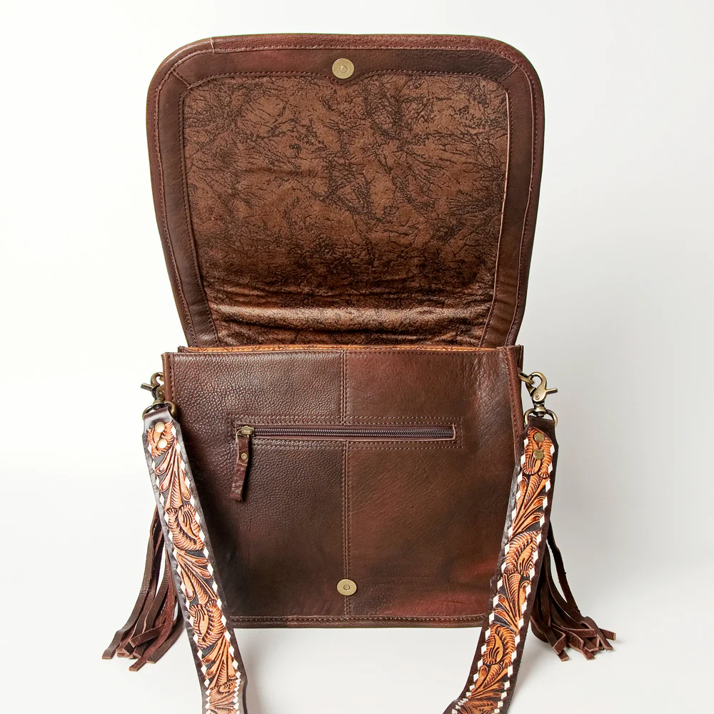 American Darling Crossbody Saddle Blanket Purse - Black/Red