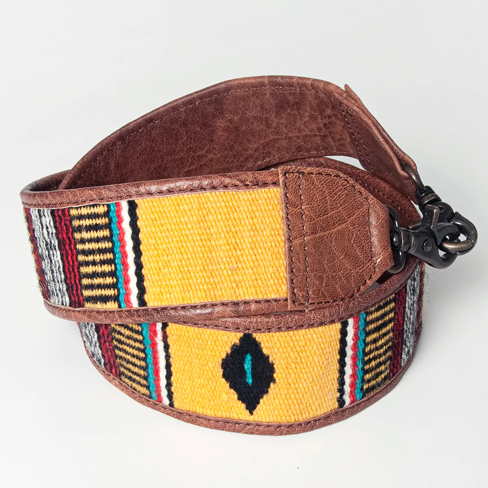 American Darling Saddle Blanket Purse Strap - Yellow/Red/Blue