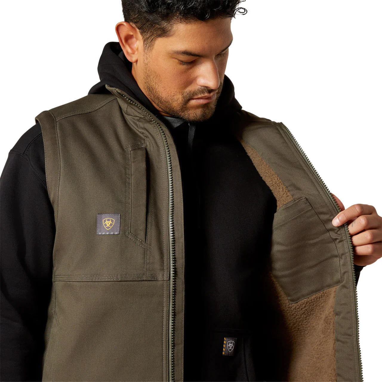Ariat Men's Rebar DuraCanvas Vest - Earth