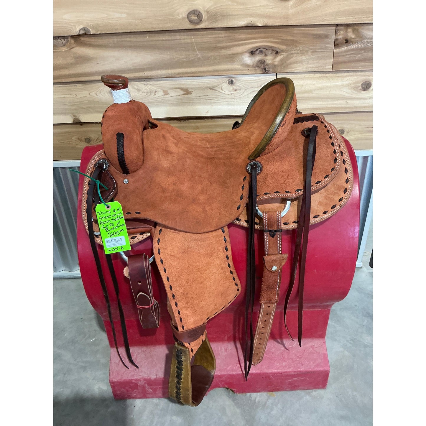 Irvine 16.5" Association Ranch Saddle--Full R/O w/ Buckstich