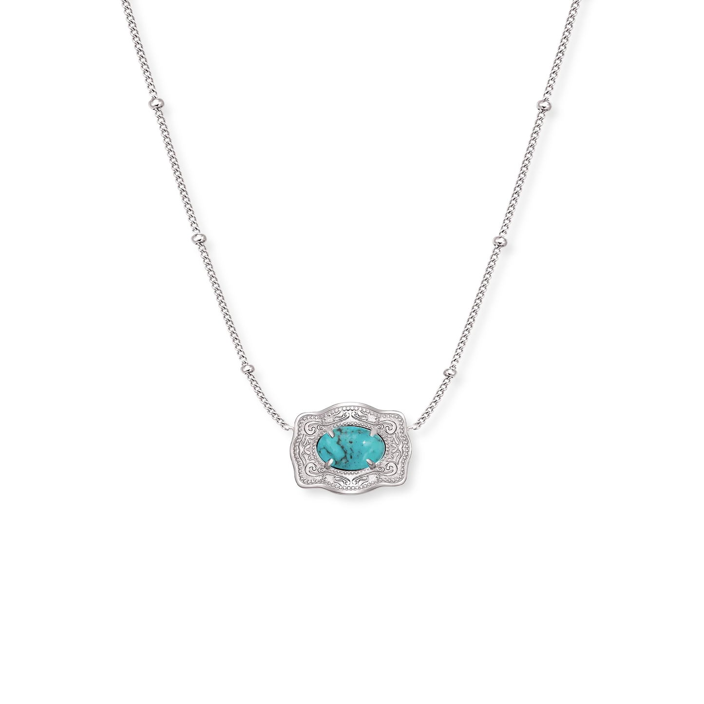 Spur West Mini Belt Buckle Necklace- Oasis