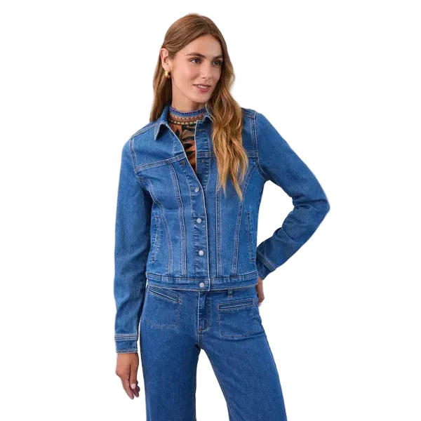 FDJ Women's Basic Denim Jacket - Medium Wash