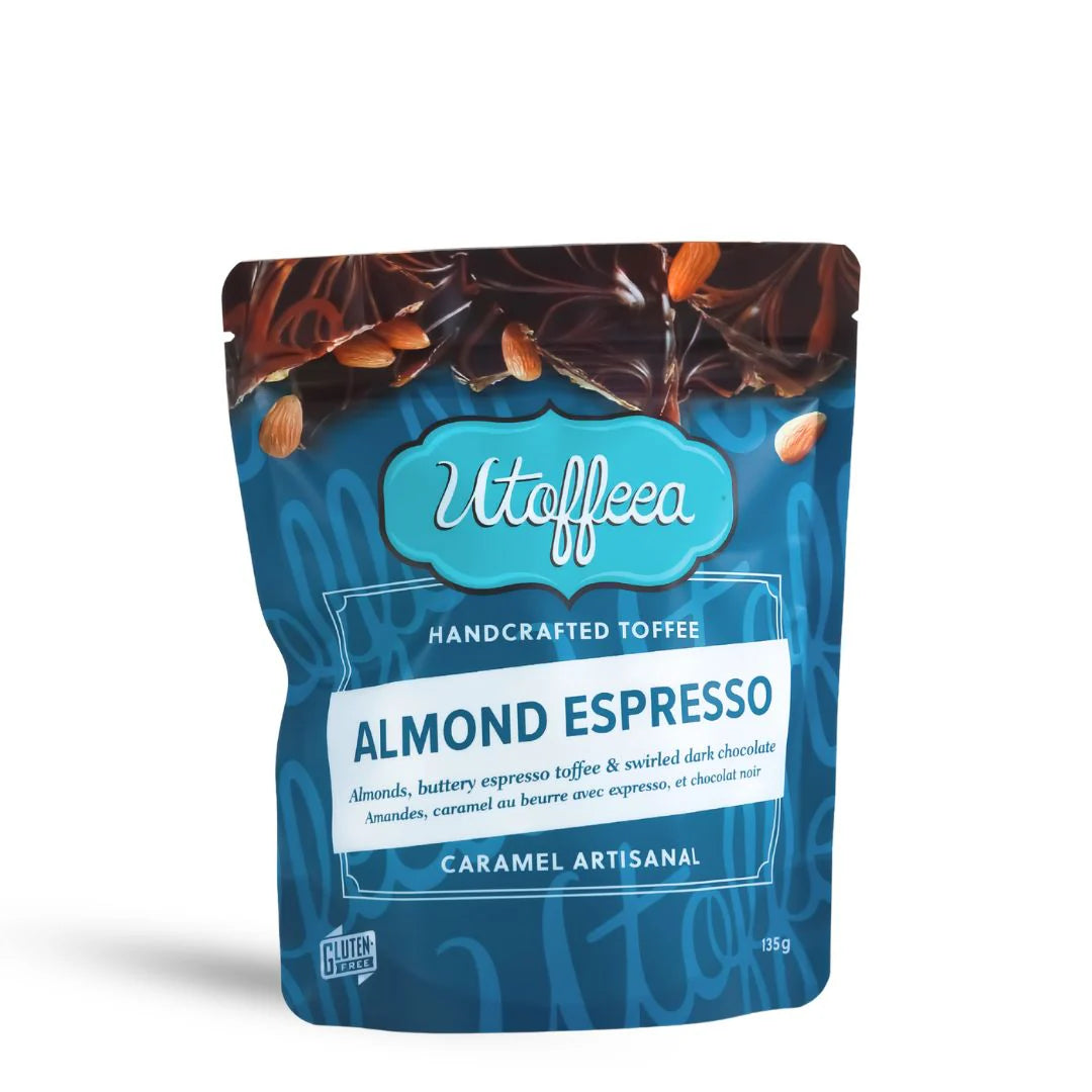 Utoffeea Almond Espresso Toffee- 135g