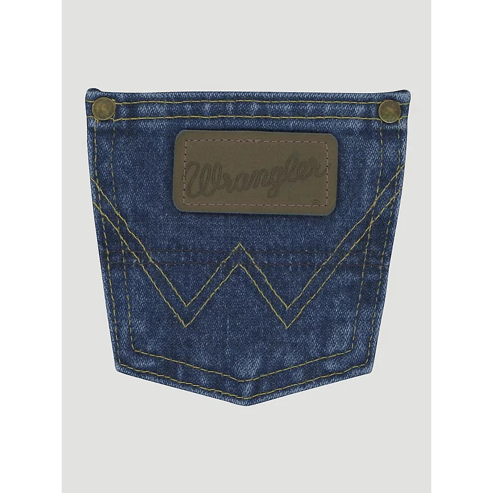 Wrangler Boy's George Strait Cowboy Cut Original Fit Jean - Heavyweight Stone Denim