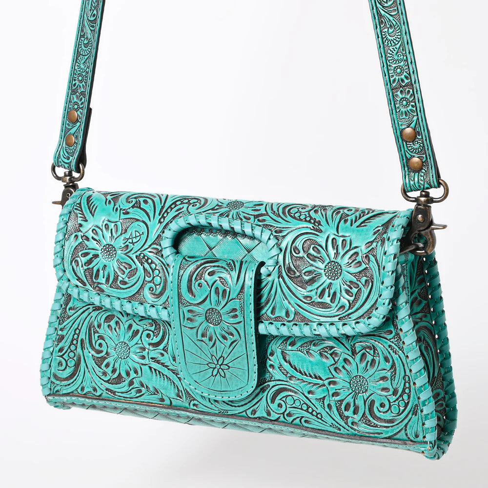 American Darling Leather Purse - Turquoise
