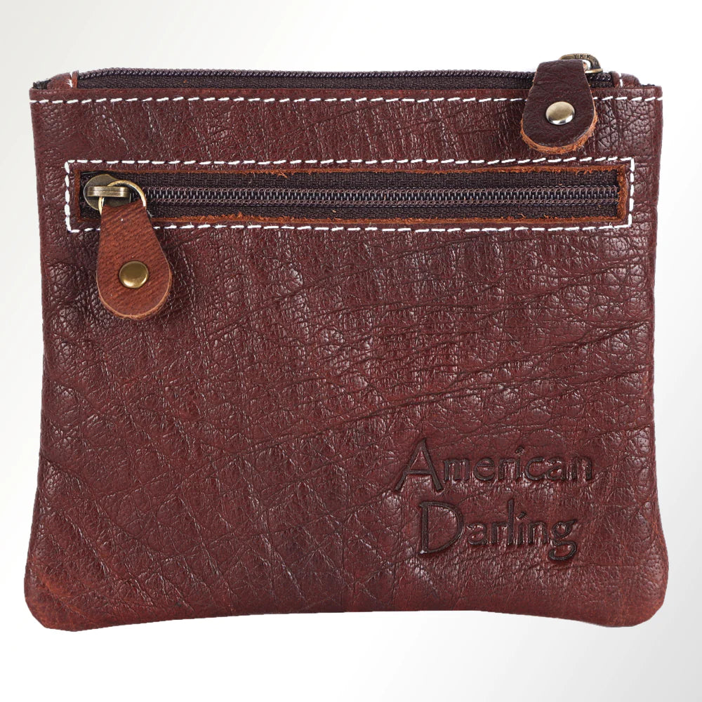 American Darling Leather Coin Purse - Hair On