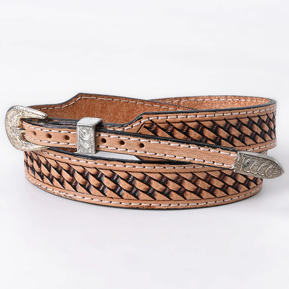 American Darling Hand Tooled Leather Hat Band