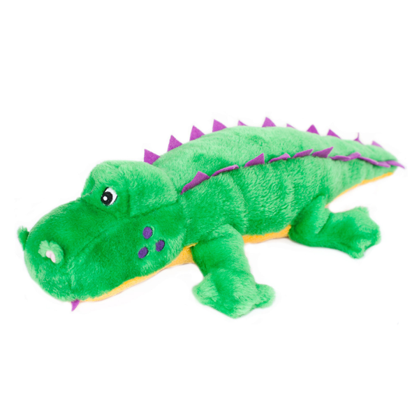 Zippy Paws Grunterz Squeaker Toy Alvin the Alligator