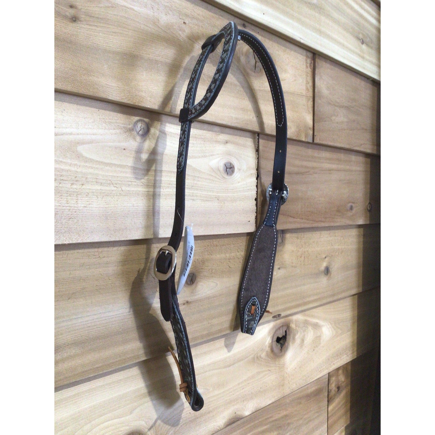 San Saba Equine ChocolateSliding Ear Headstall