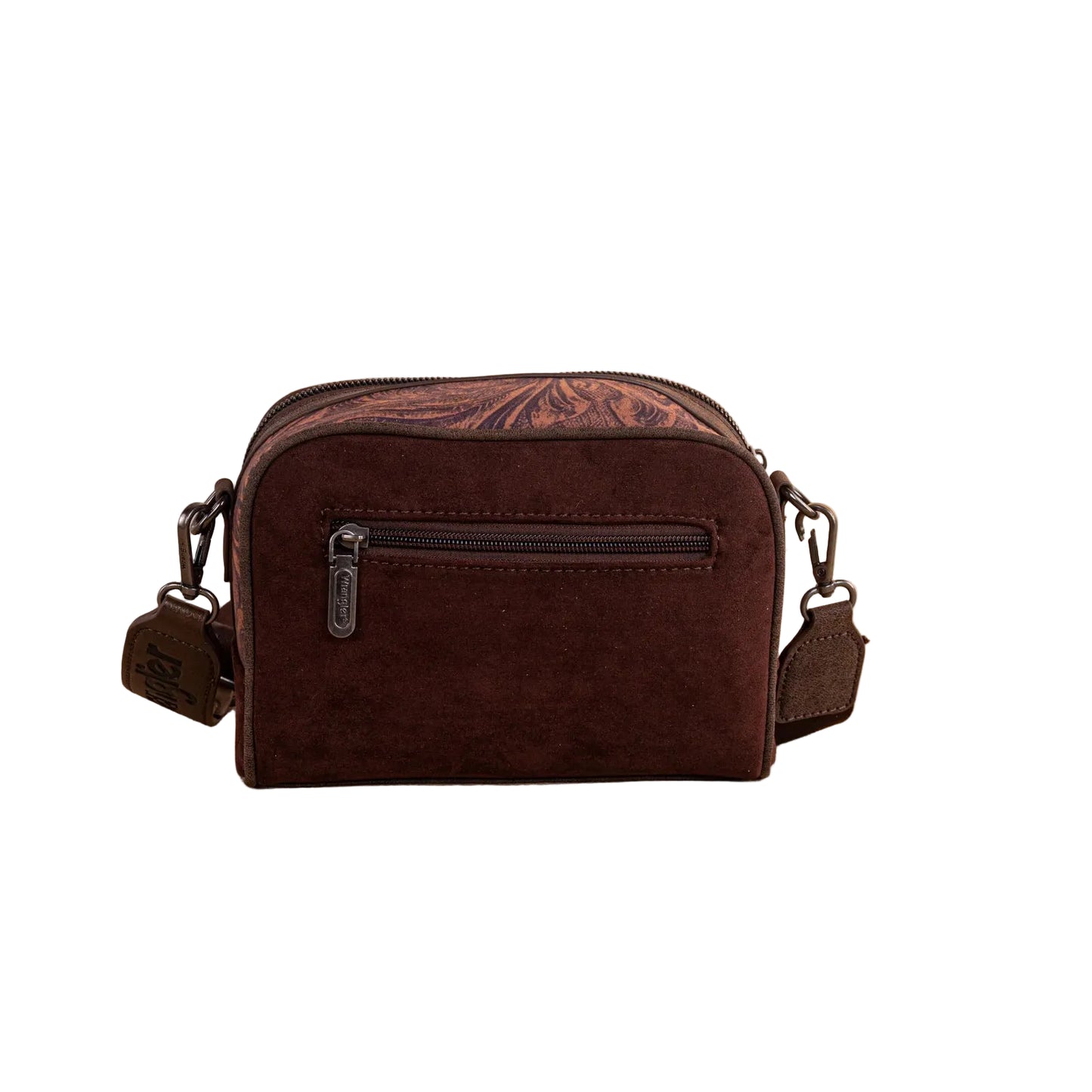 Wrangler Vintage Floral Printed Small Crossbody Bag - Coffee