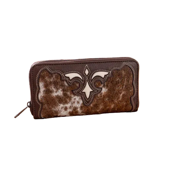 Trinity Ranch Hair On Cowhide RFID Protected Wallet - Multiple Colours