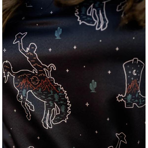 Spurrin' Scrubs Black Bronc Scrub Top- Black