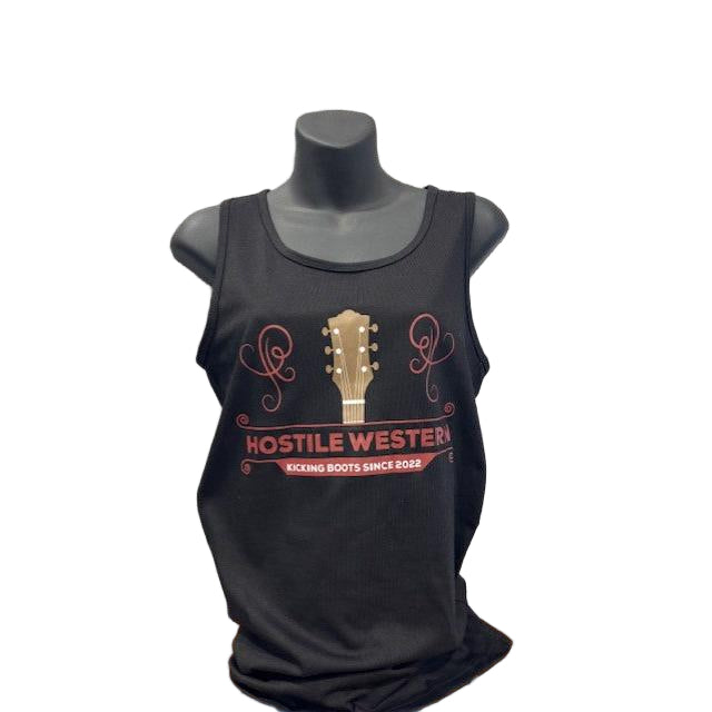 Hostile Western Women's Short Sleeve Tank - Black