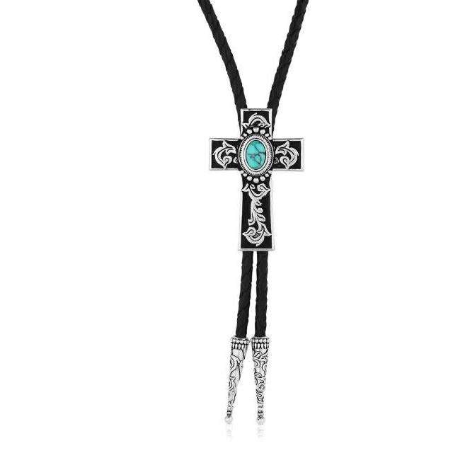 Montana Silversmiths Everlasting Faith Cross Bolo Tie