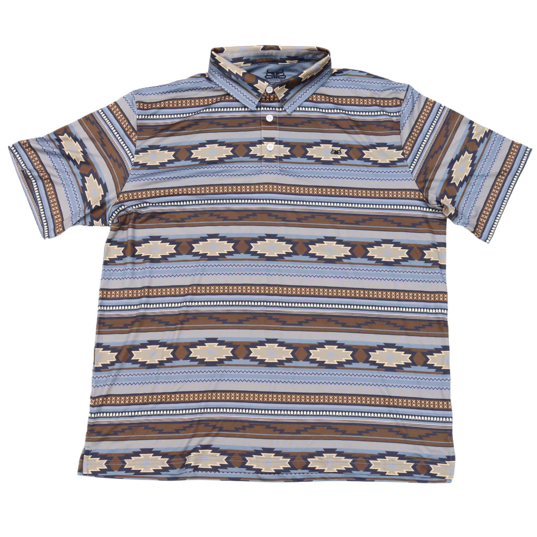 Baredown Brand Aztec Polo - Assorted Colours