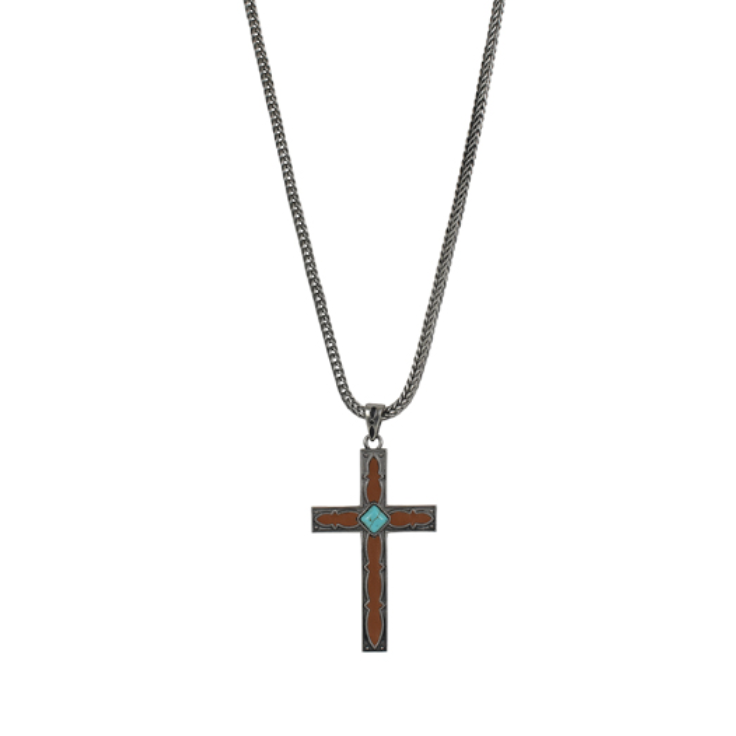 Justin Men's Reversible Cross Necklace