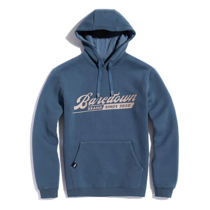 Baredown Brand Unisex Long Sleeve Heavyweight Hauler Hoodie- Blue