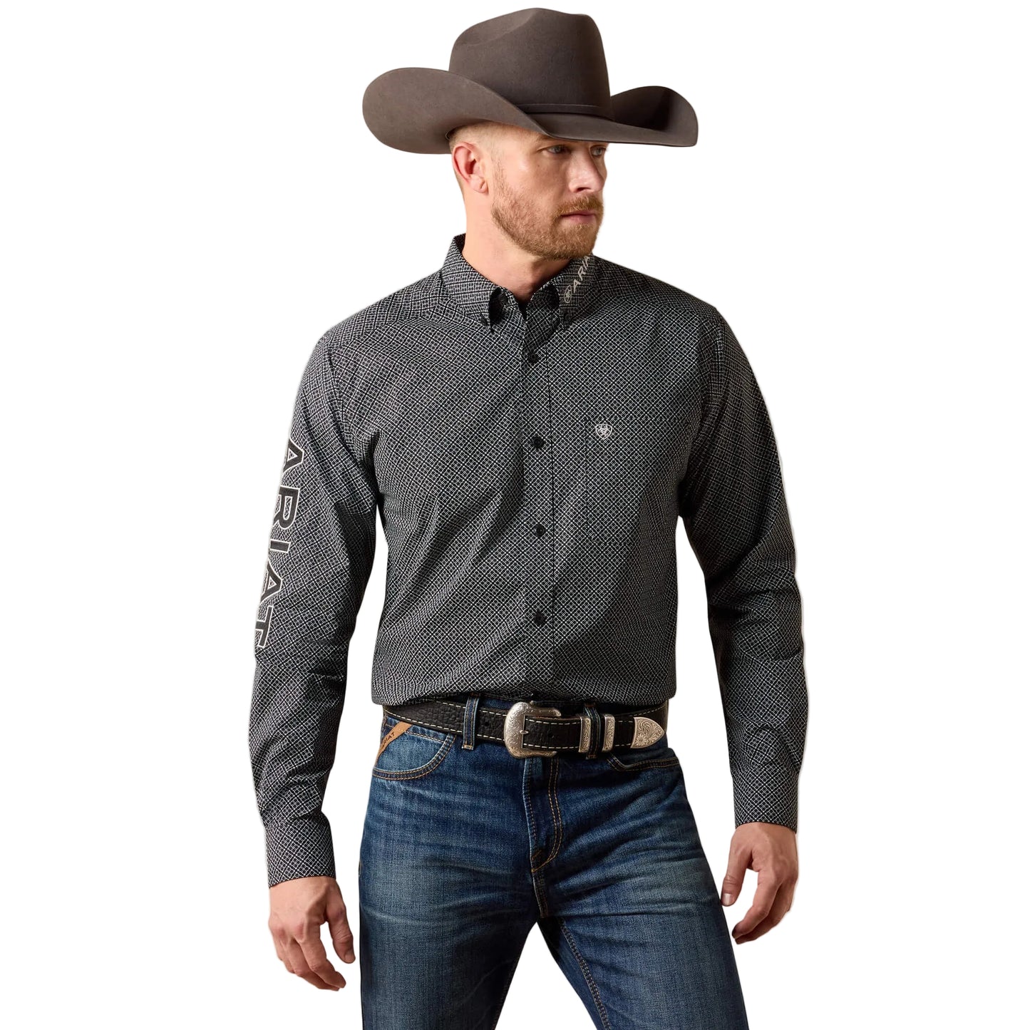Ariat Men's Team Dariel Fitted Western Team Shirt - Black