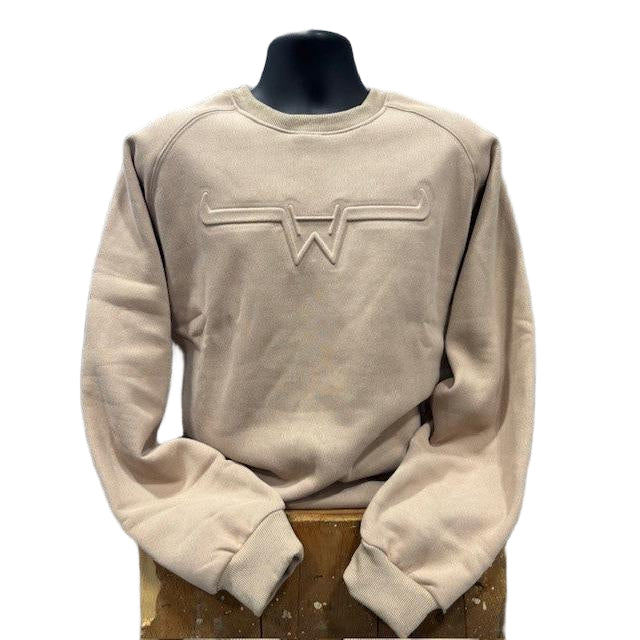 Hostile Western Unisex Long Sleeve Embossed Logo Sweatshirt- Multiple Colours