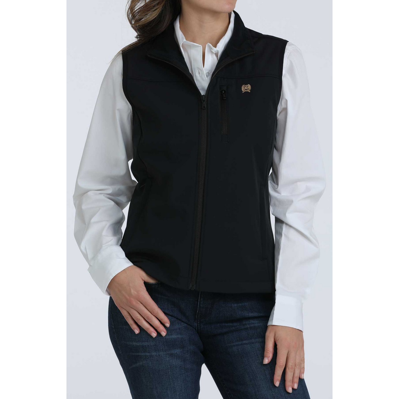Cinch Women's Windproof Vest- Black