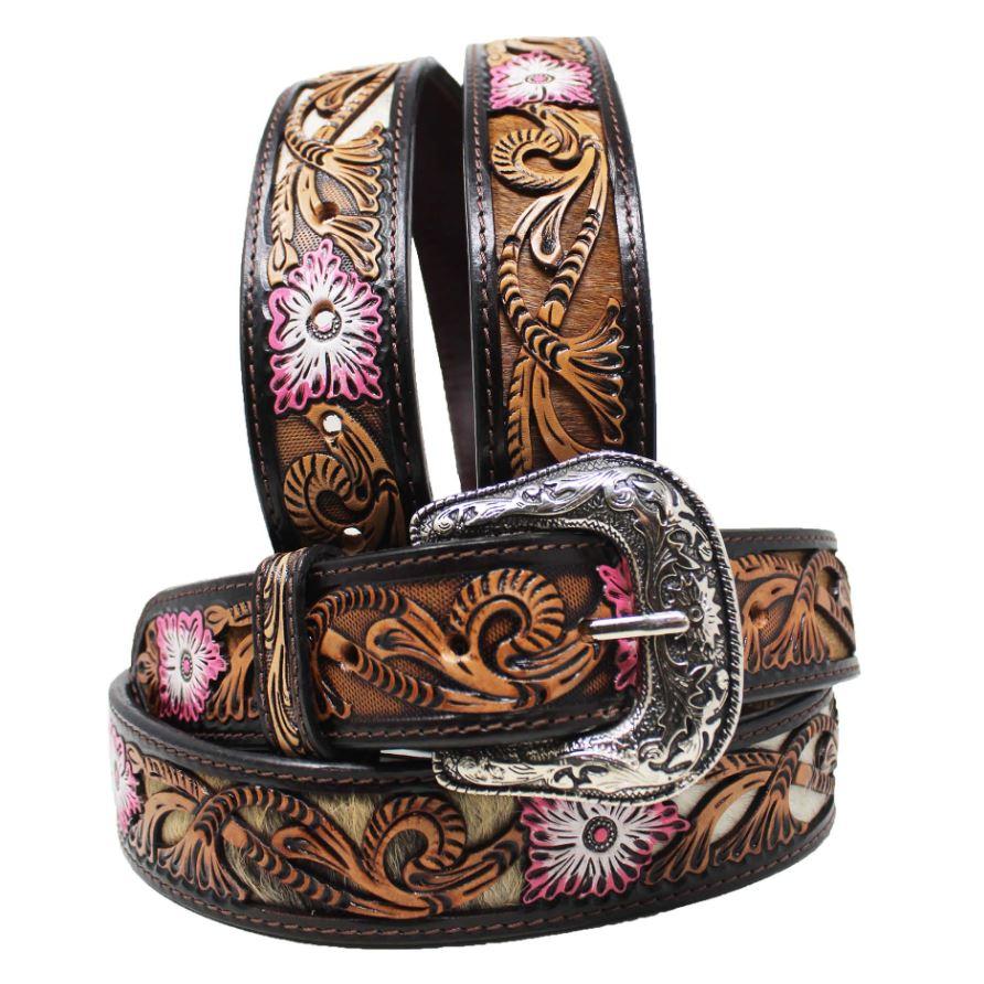 Western Unisex 1 1/2" Tooled Belt