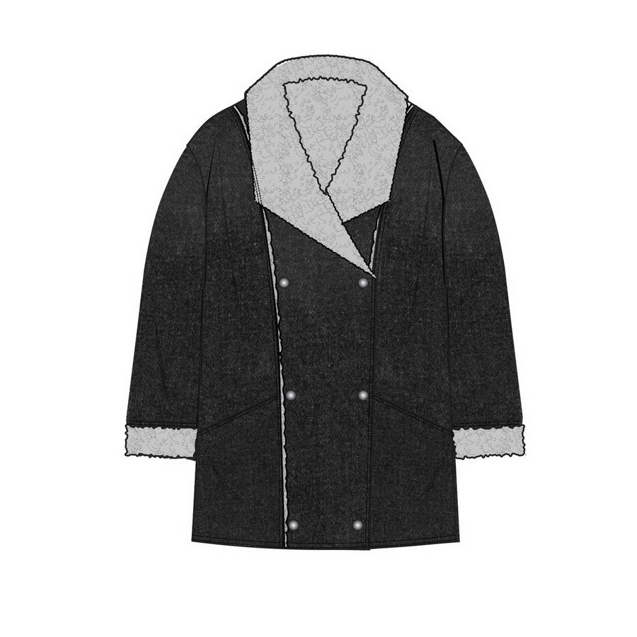 Wrangler Women's Lainey Wilson Wrangler Denim Coat- Washed Black