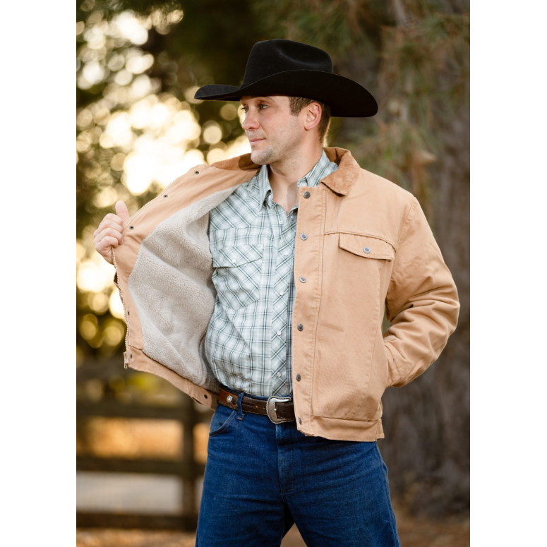 Wyoming Trader Men's Barn Jacket- Tan