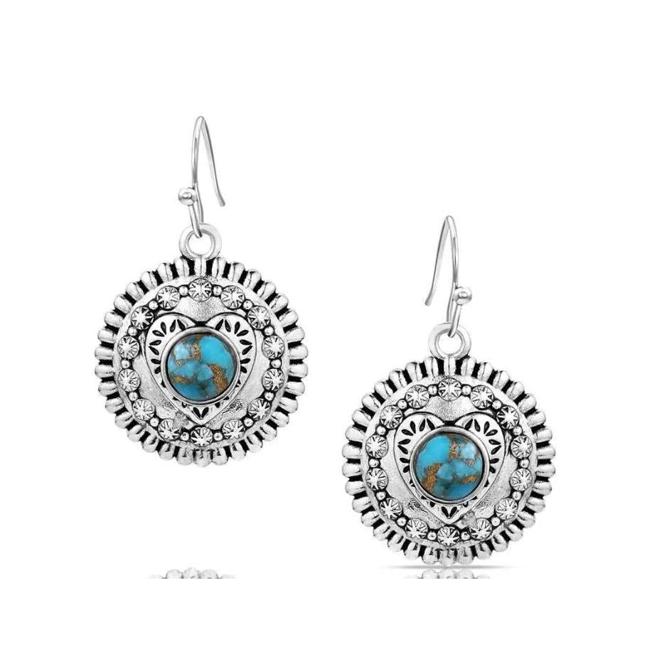 Montana Silversmiths Love for You Turquoise Earrings