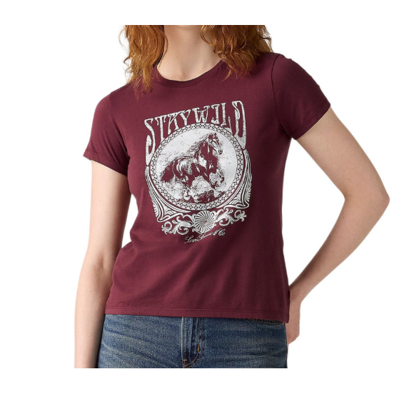 Levi Women's Stay Wild Short Sleeve Tee Shirt