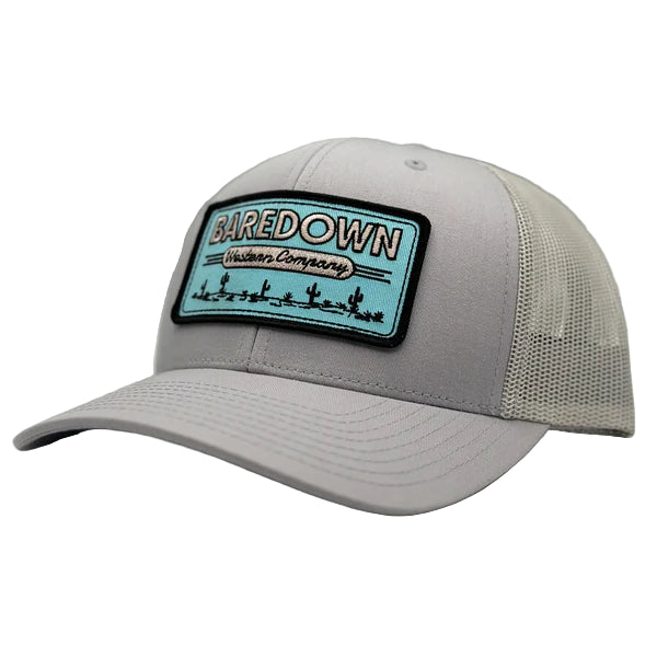 Baredown Brand Curved Desert Hat-Silver