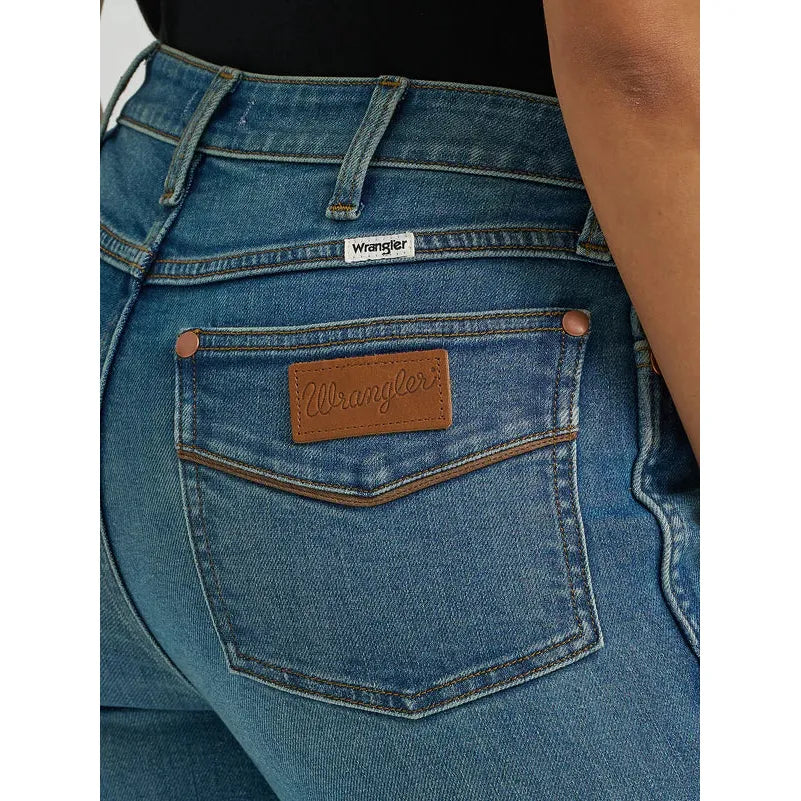 Wrangler Women's High Rise Bold Boot Cut Jeans- Ace