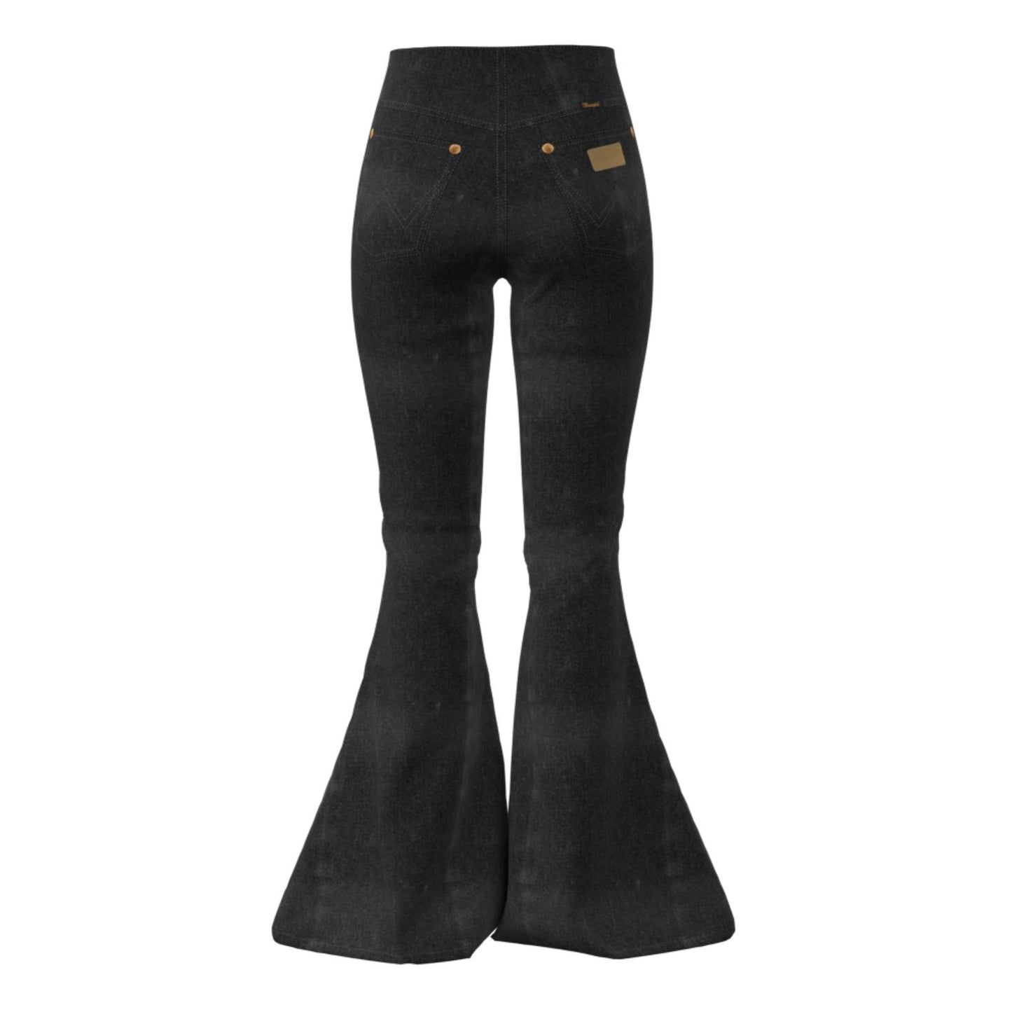 Wrangler Women's Lainey Wilson Pull On Bell Bottoms- Washed Black