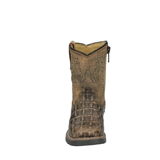 Smoky Mountain Boots Toddler Autry Western Boots- Sanded Black/Brown - Irvine Tack & Western Wear