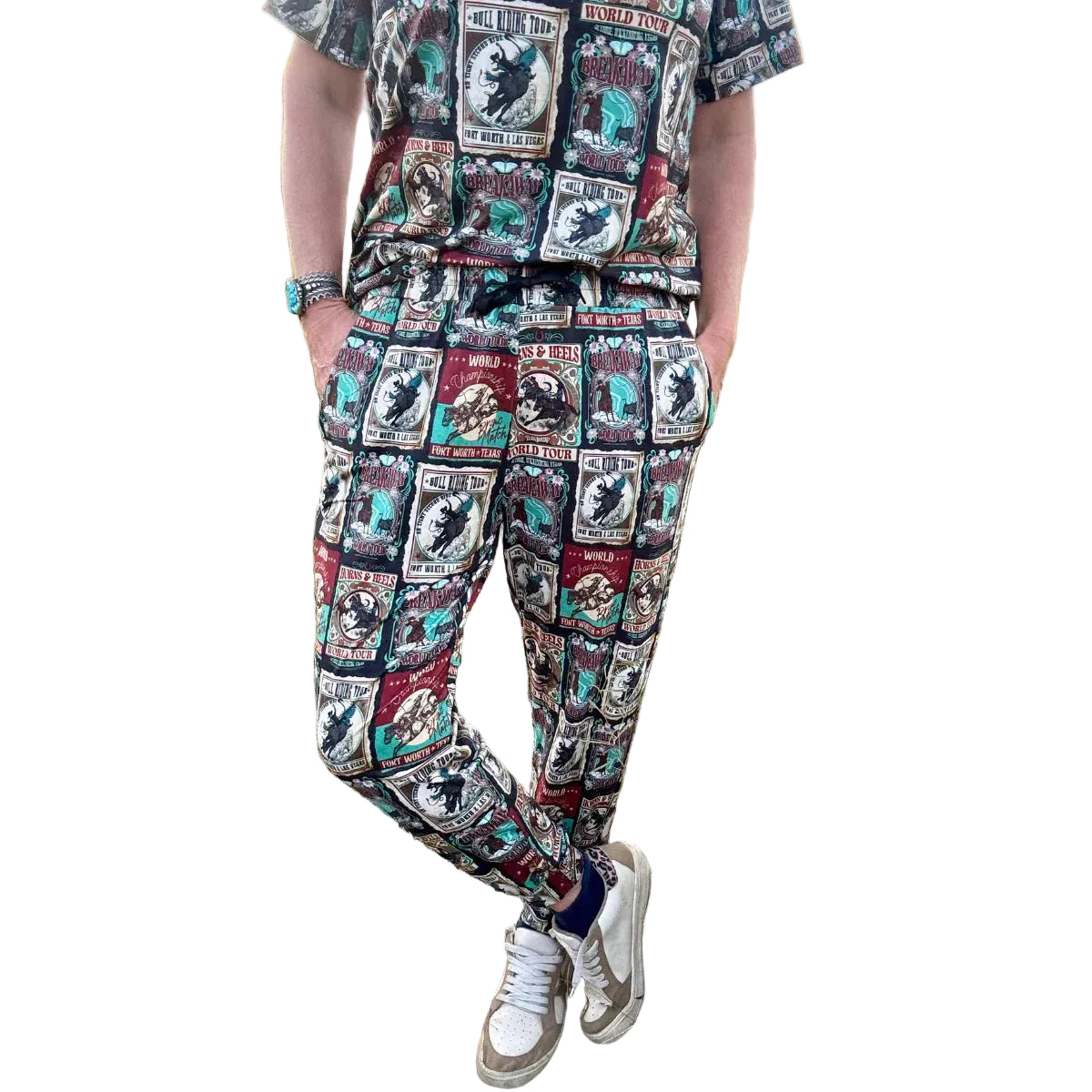 Sterling Kreek Women's Vintage Rodeo Joggers - Multi